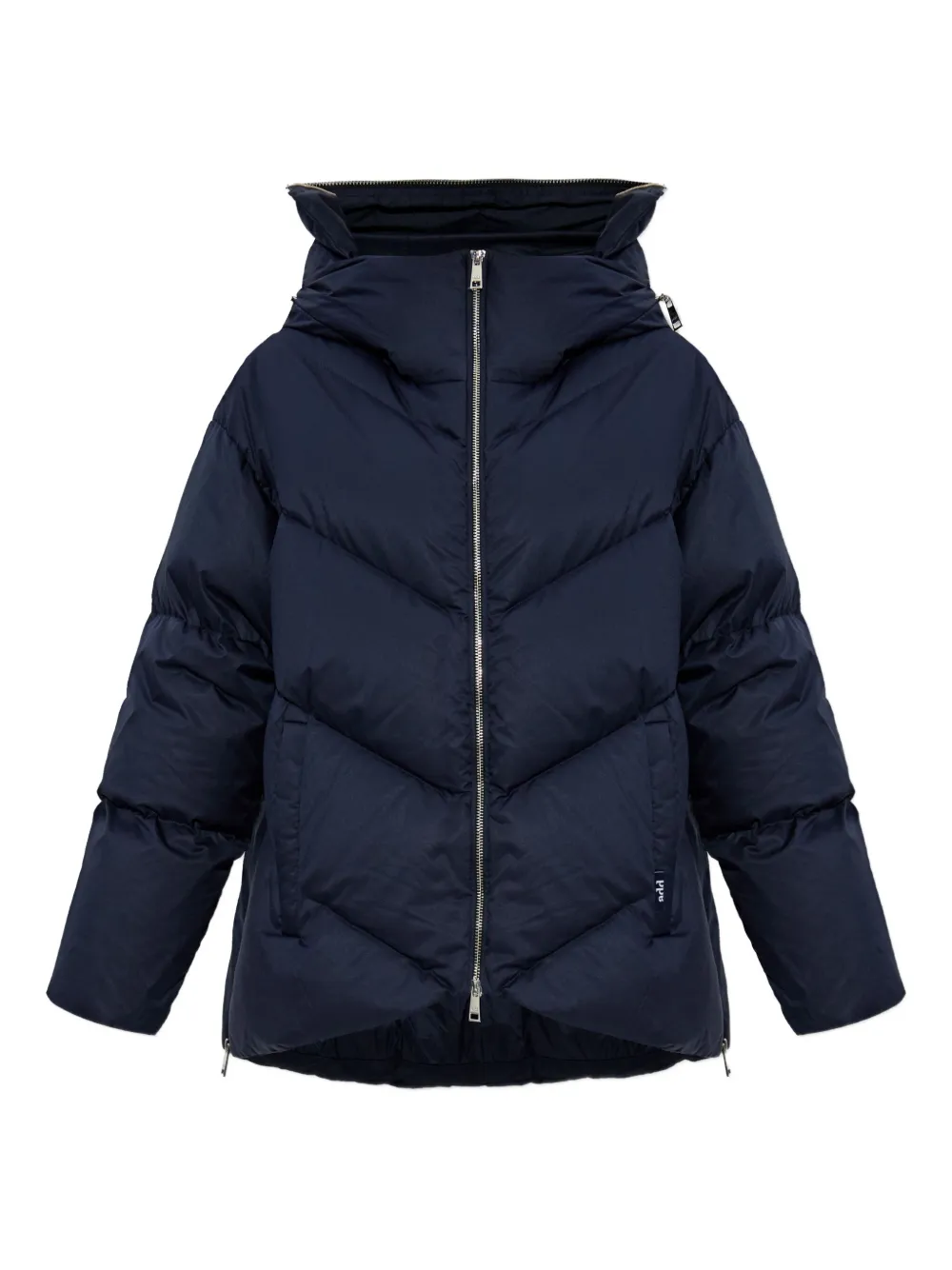 Add hooded zip jacket | Blue | Image 1