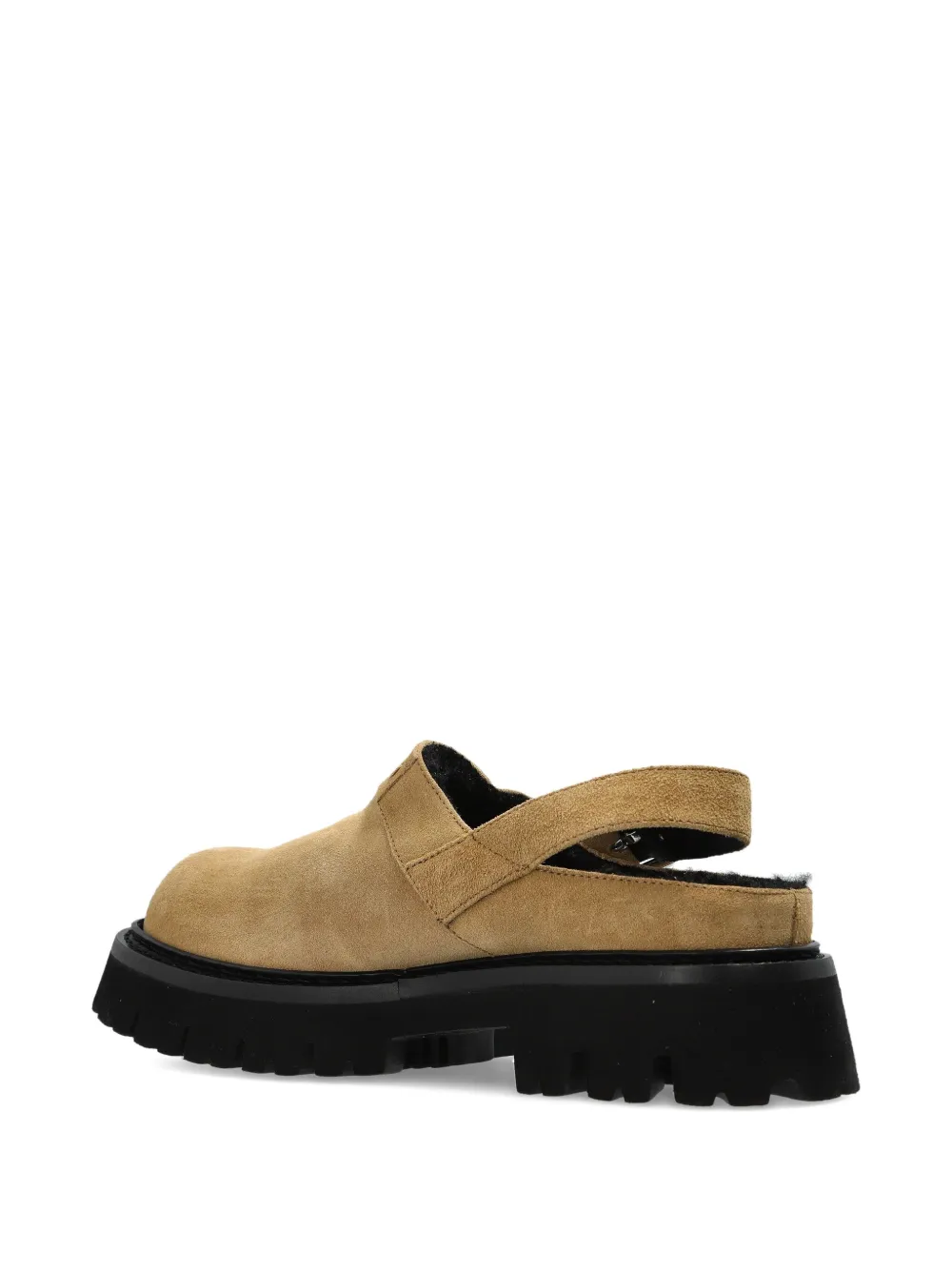Moschino Buckle Strap Mules In Neutral