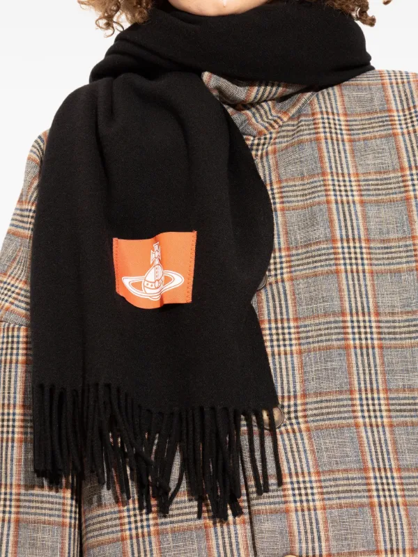 Vivienne Westwood フリンジ スカーフ | ブラック | FARFETCH JP