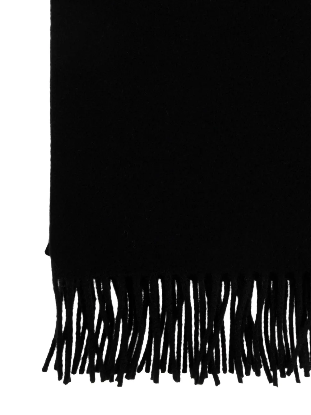 Vivienne Westwood Fringed Logo Scarf In Black