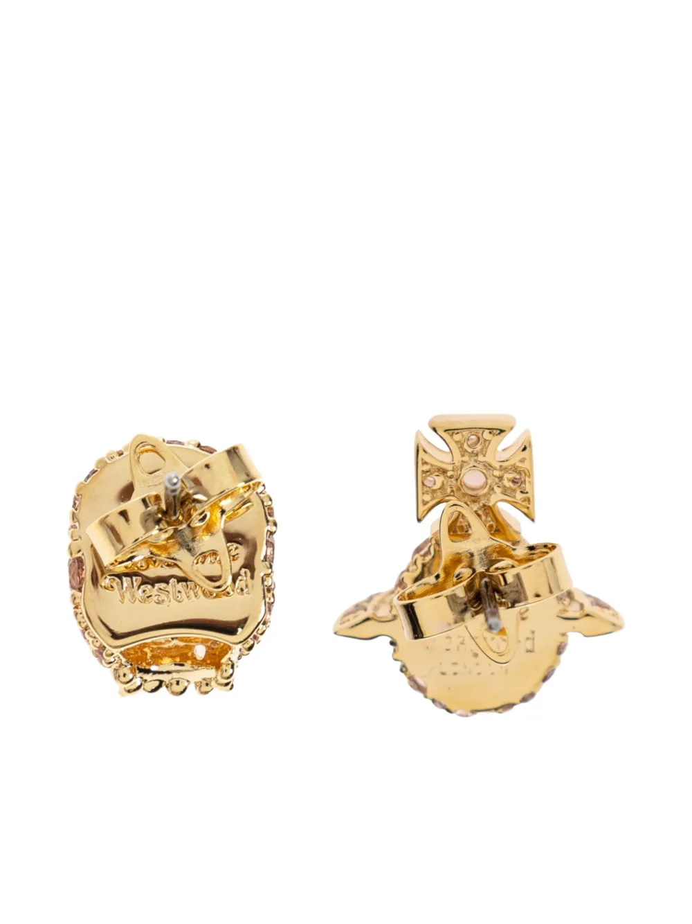Vivienne Westwood Circe Stud Earrings In Gold