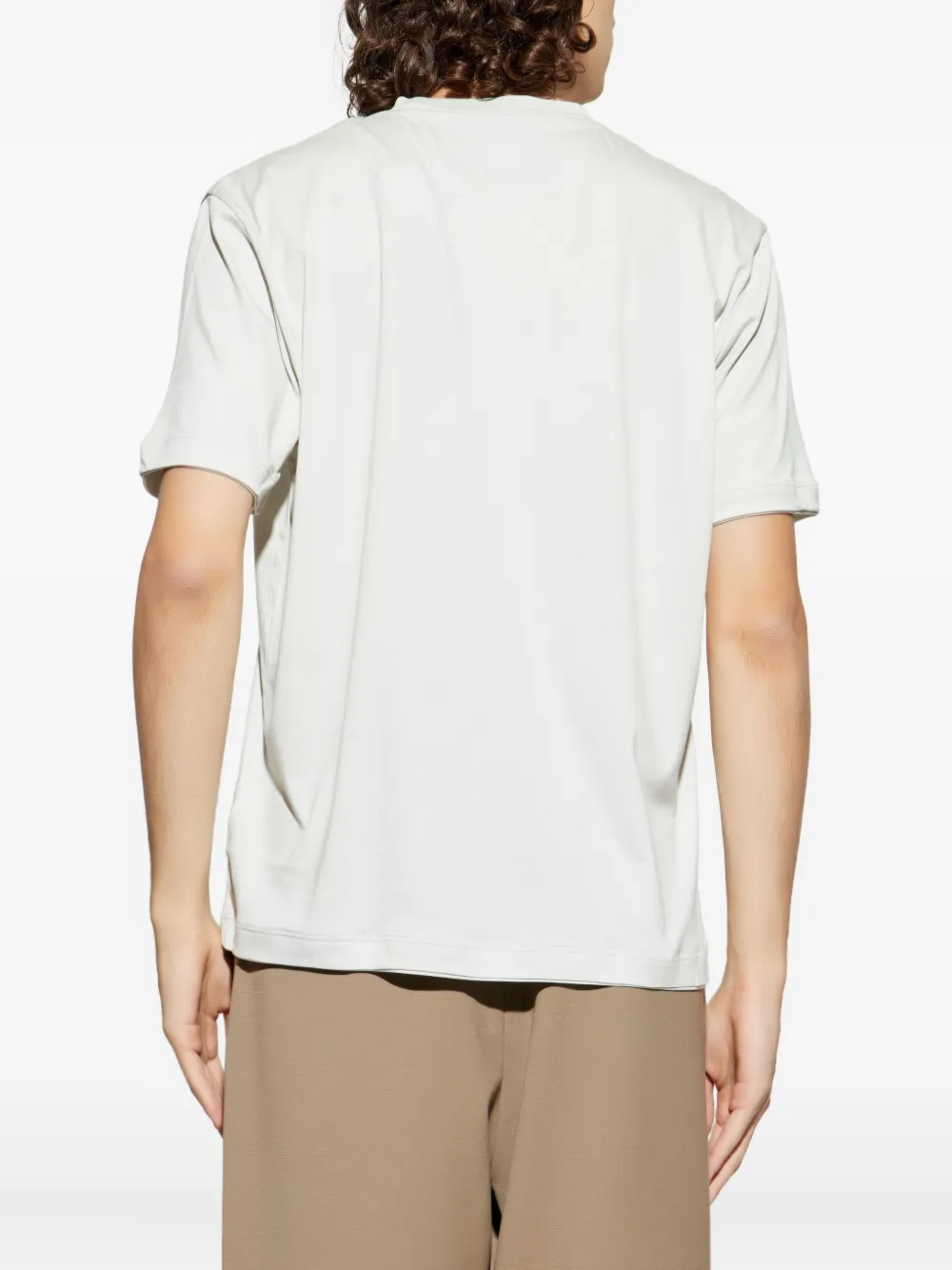 Eleventy T-shirt met ronde hals en logo Wit