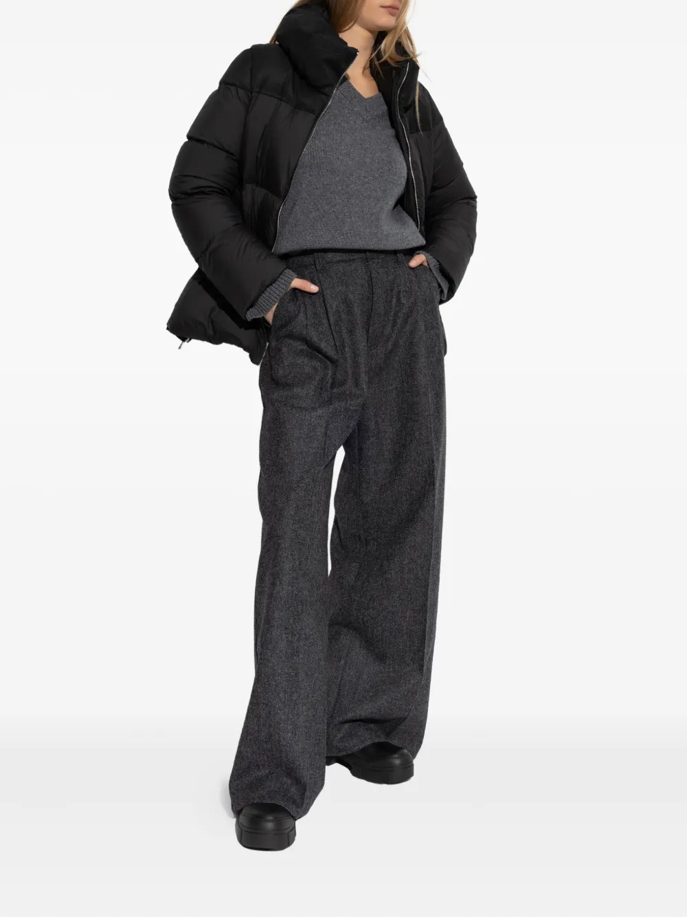 Add veste zippée à col montant | Doudounes | Image 2