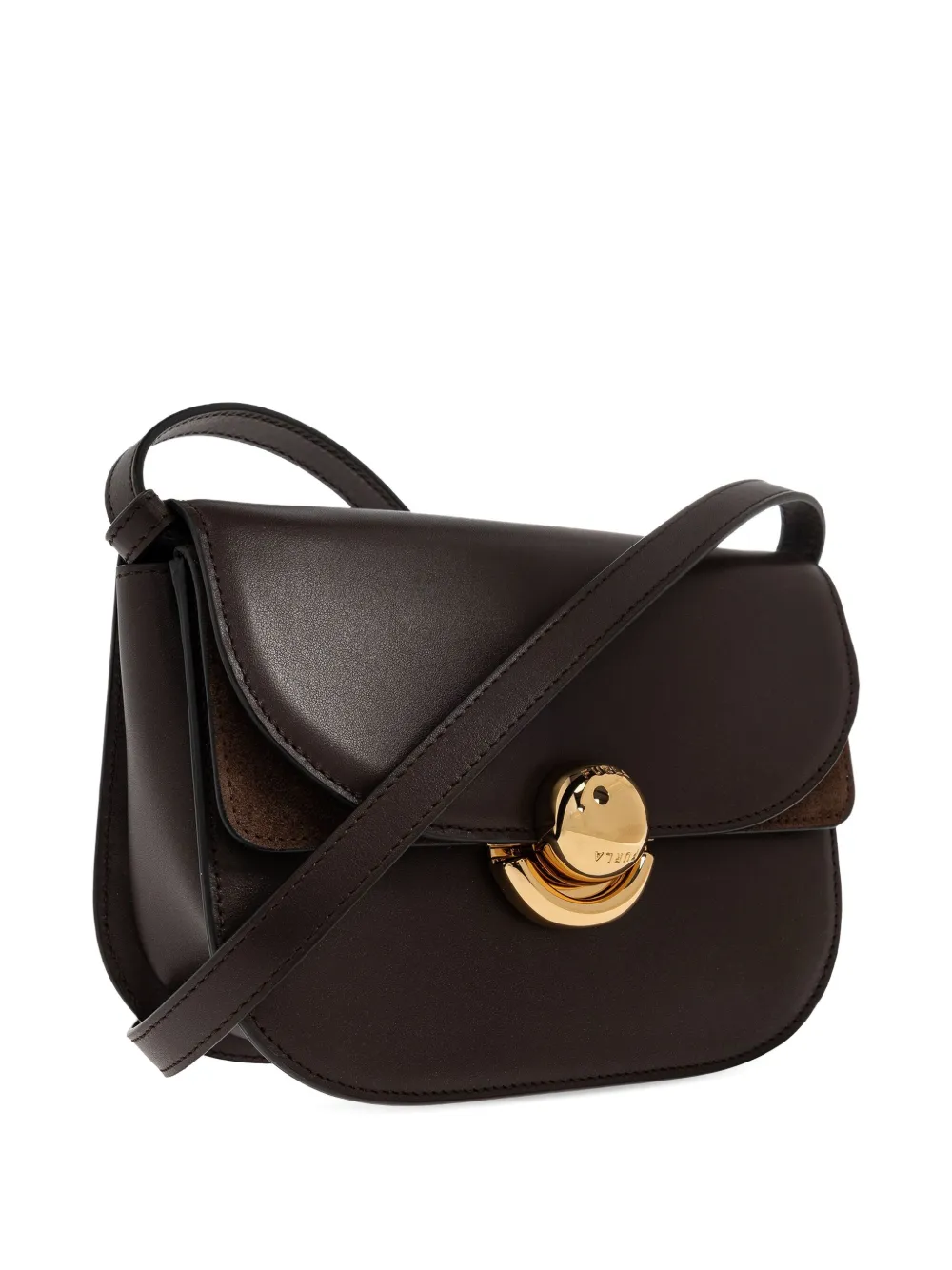 Furla Mini Sfera Flap Cross Body Bag In Brown
