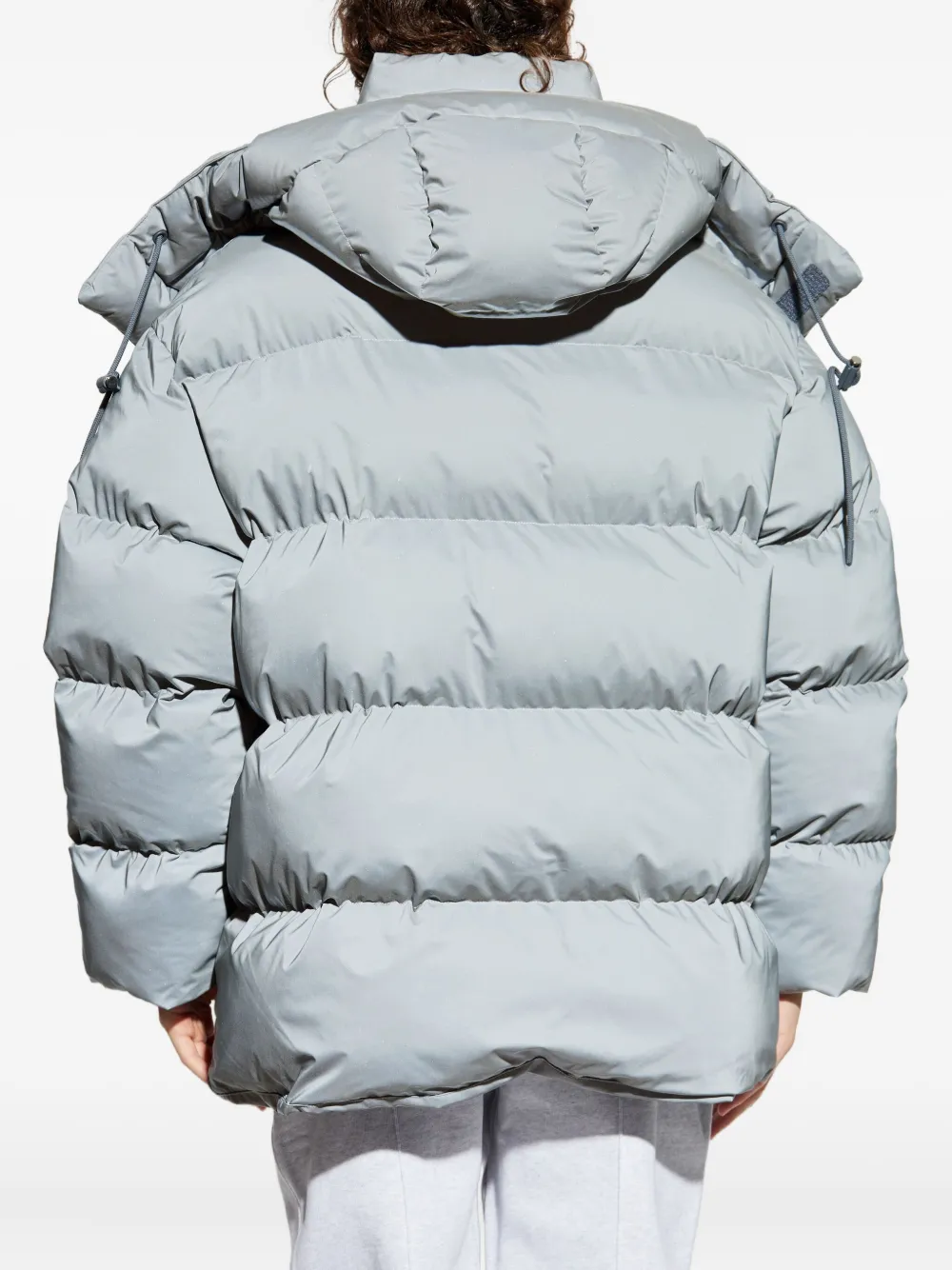 Lacoste Gewatteerd jack met capuchon Grijs