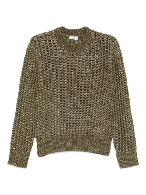 Peserico open-knit crew-neck sweater