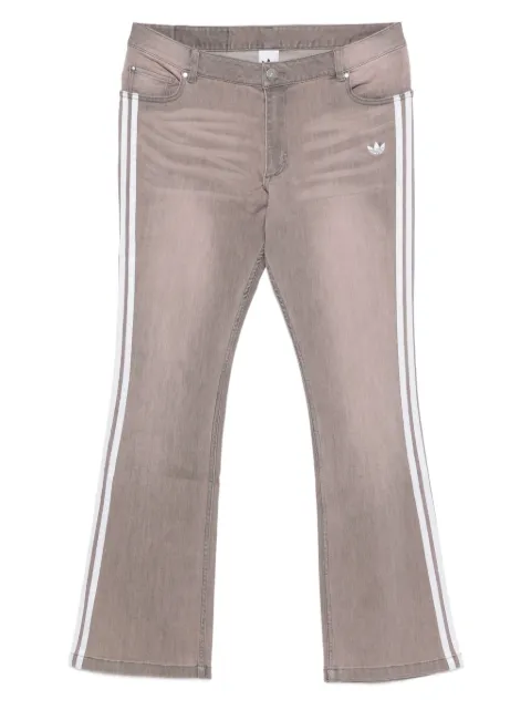 adidas stripes-detail straight-leg trousers