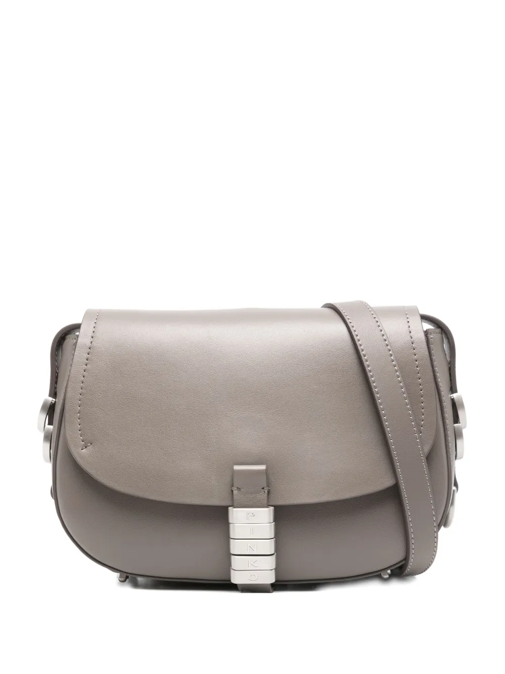 Pinko Leather Cross Body Bag In Brown