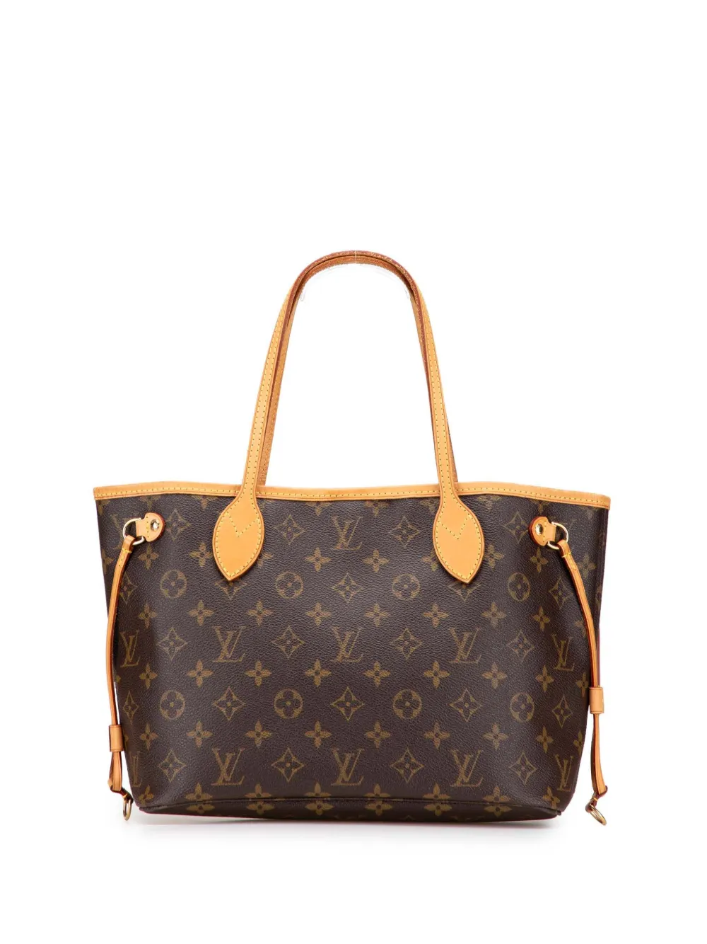 Pre-owned Louis Vuitton 2007 Monogram Neverfull Pm Tote Bag In Brown