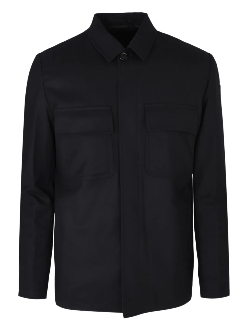 Lardini pocket shirt jacket | Black | Image 1