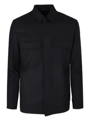 Courrèges Pointed flat-collar zip-up Jacket | Black | FARFETCH