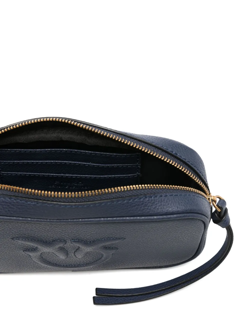 Pinko Logo-embossed Belt Bag In Blue