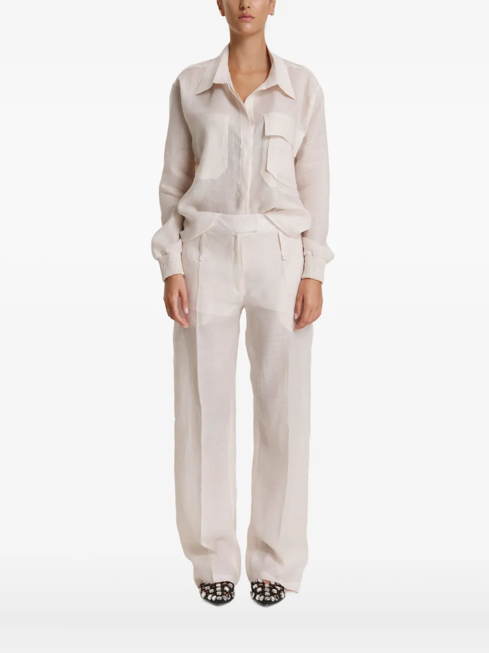 Pnk Pocket Shirt In Neutral