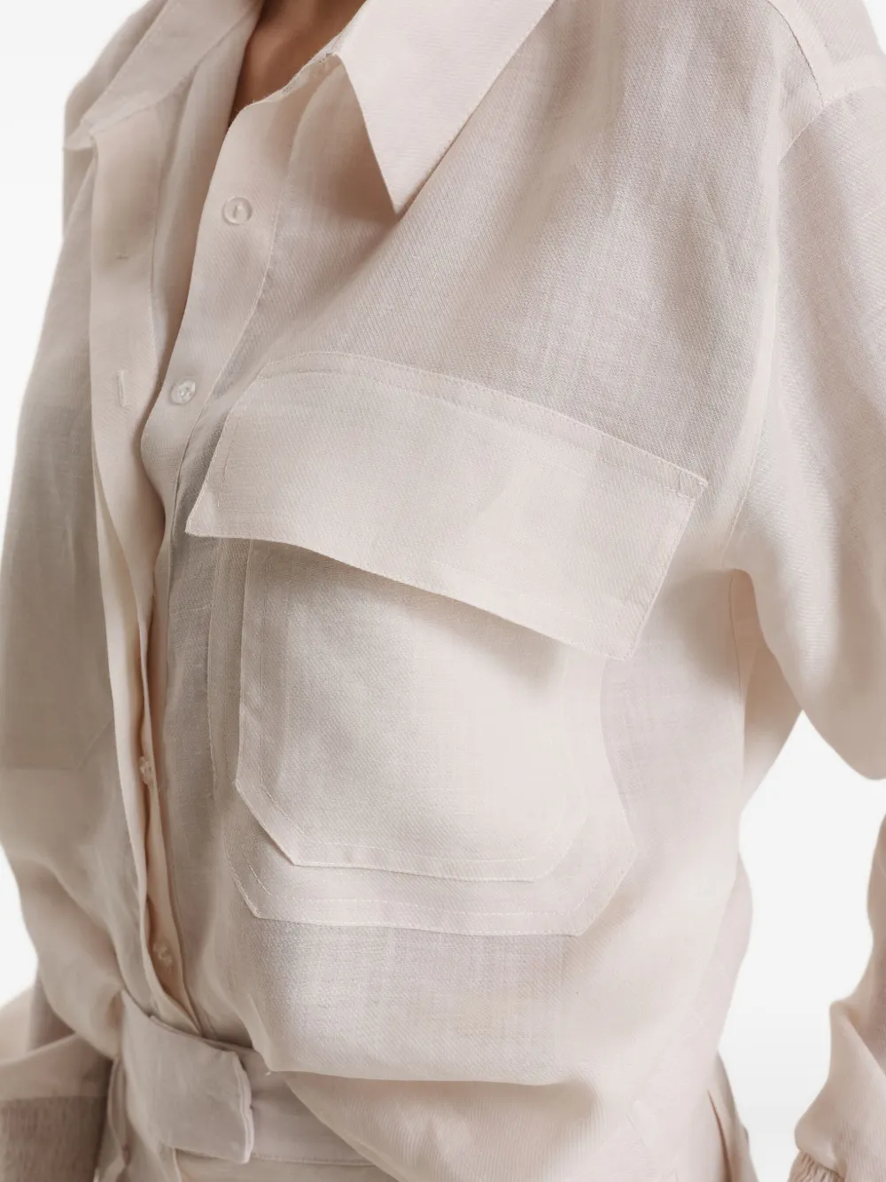 Pnk Pocket Shirt In Neutral