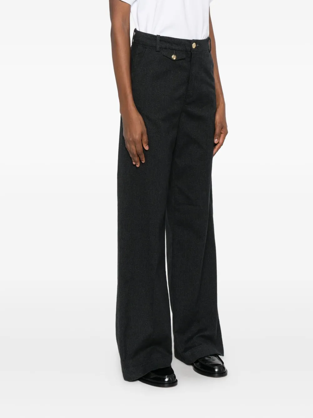 40 WEFT Plooibroek Blauw