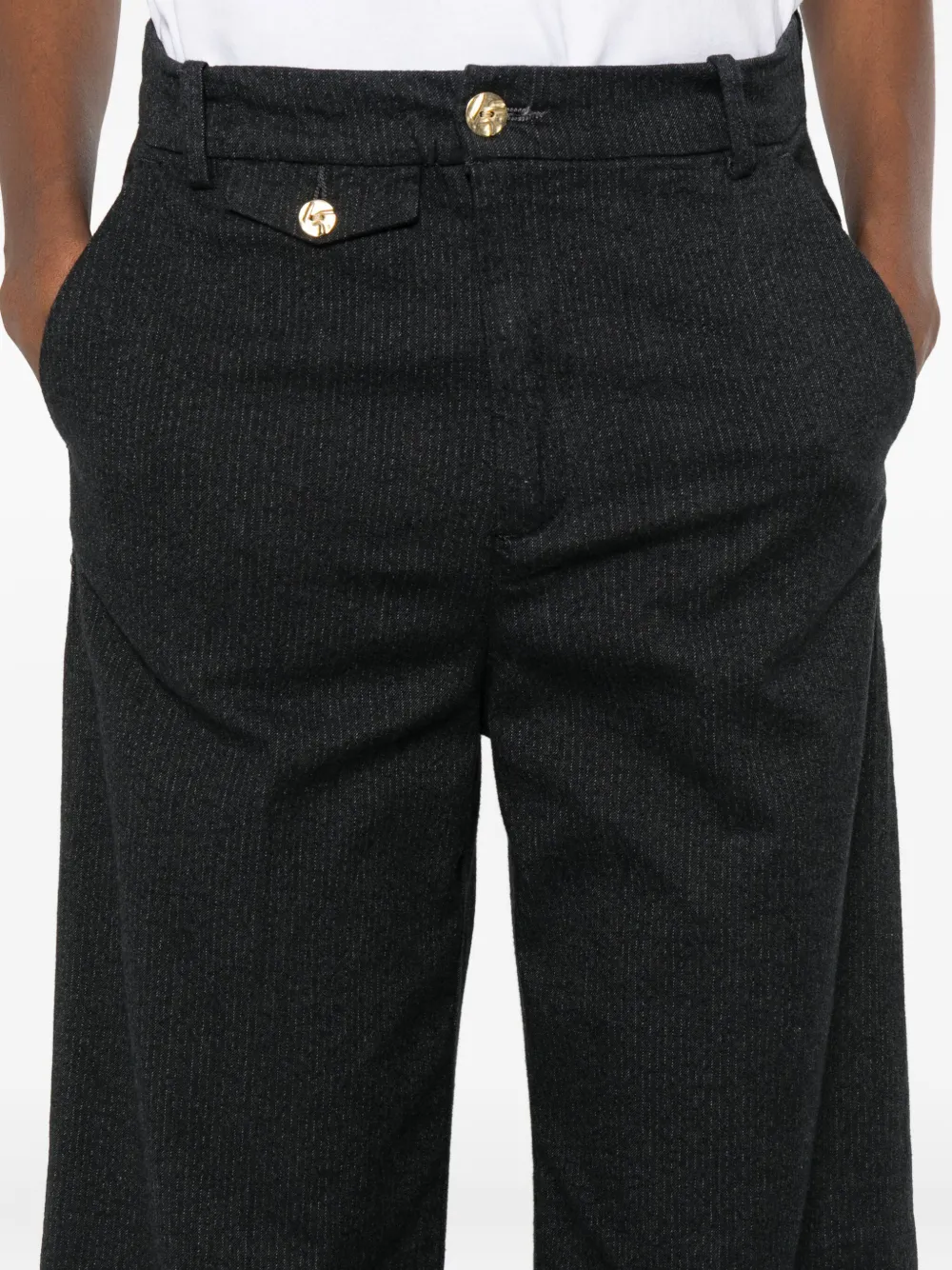 40 WEFT Plooibroek Blauw