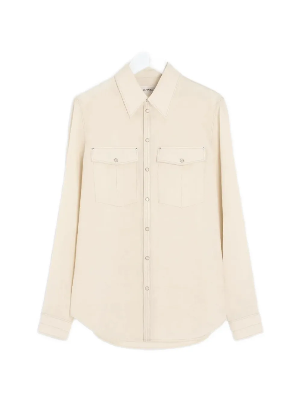 LEMAIRE Blouse met borstzak Beige