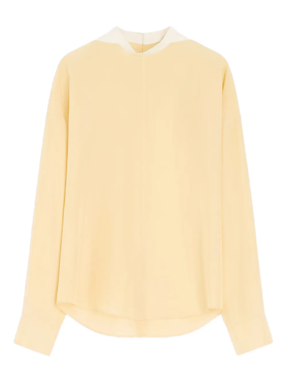 Lemaire Buttoned Long-sleeve Blouse In Yellow