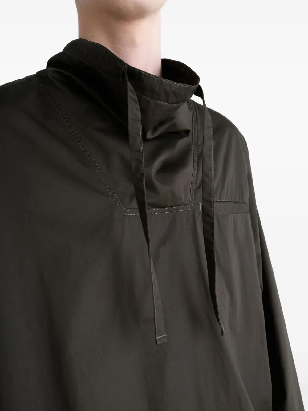 LEMAIRE Sweater met trechterhals Bruin