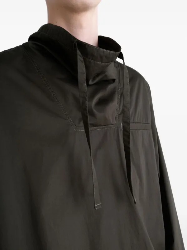 LEMAIRE funnel-neck Sweatshirt | Brown | FARFETCH AO