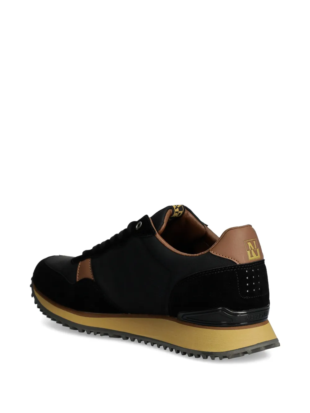 Napapijri logo-print sneakers Zwart