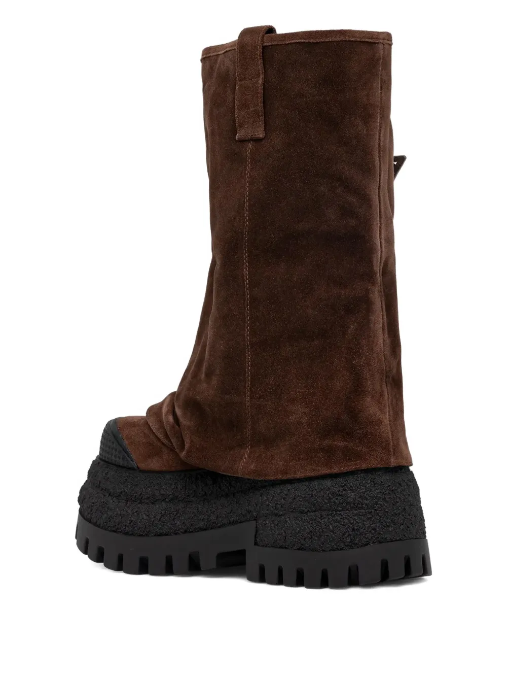 Naked Wolfe 90mm Disturb Suede Boots In Brown