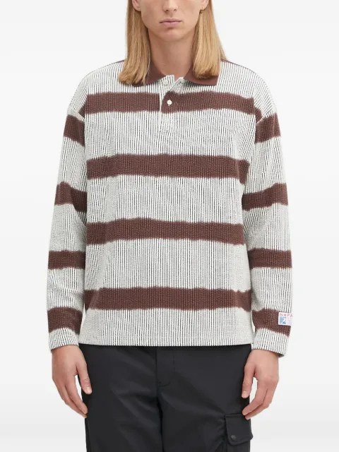 Napapijri x Martine Rose striped long-sleeve polo shirt