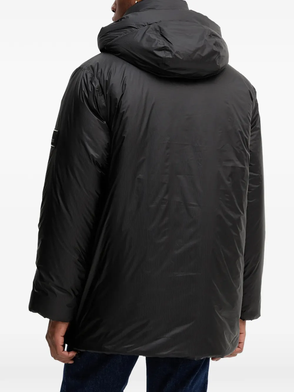 Rains 17240 Torna Insulated jack met capuchon en vlakken Zwart