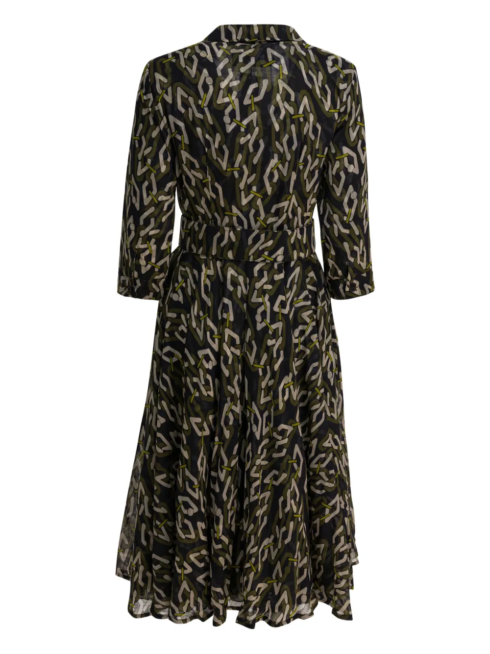 Samantha Sung Jurk met print - Zwart