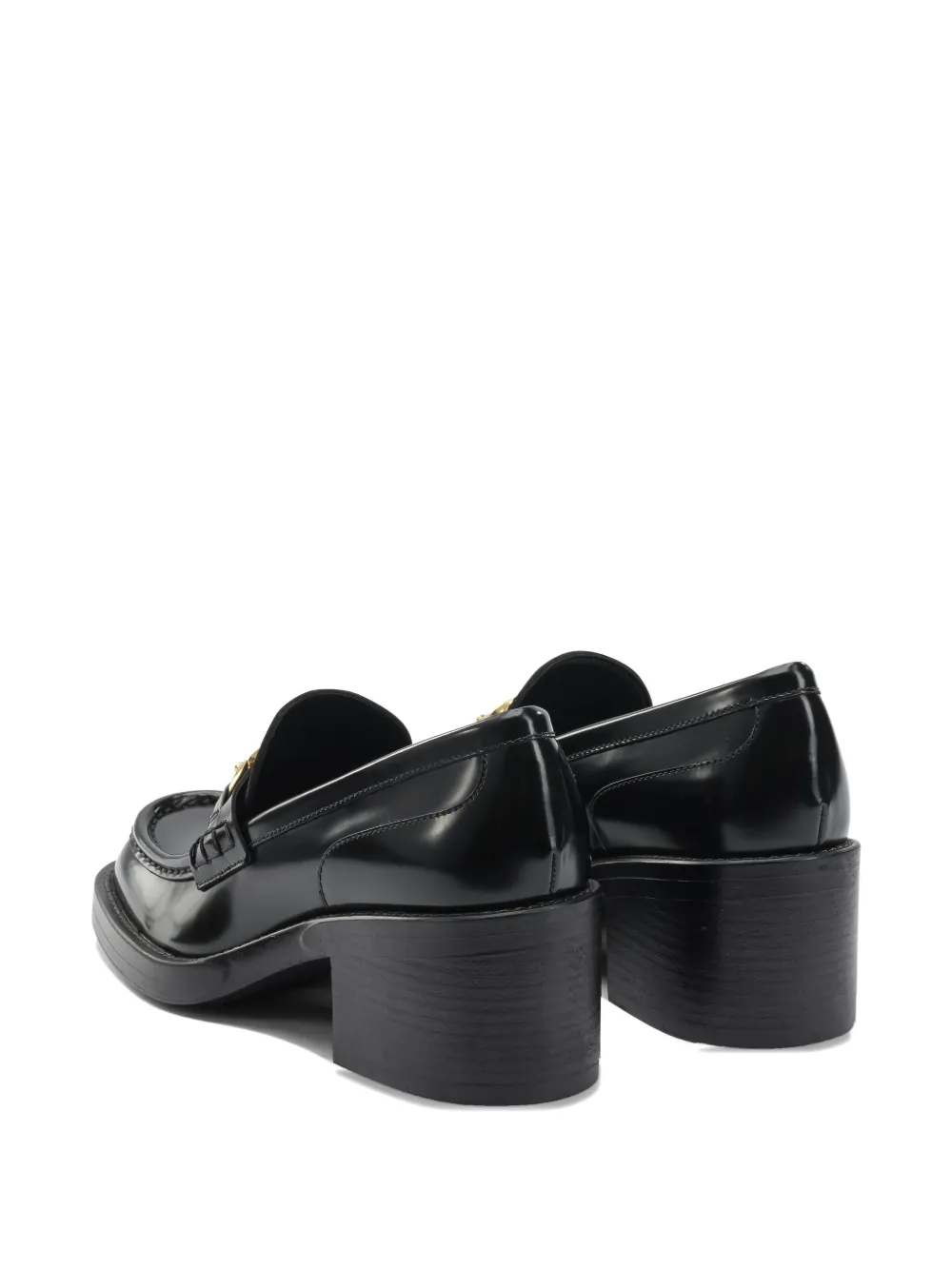 Chloé Dakota 60 Brushed Leather Pumps In Black