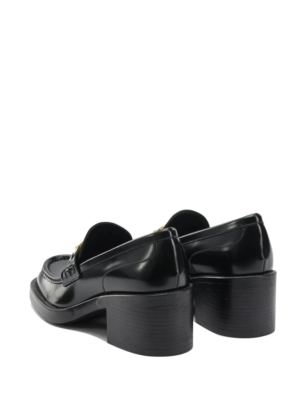 Chloé Medallion loafers met hak Zwart