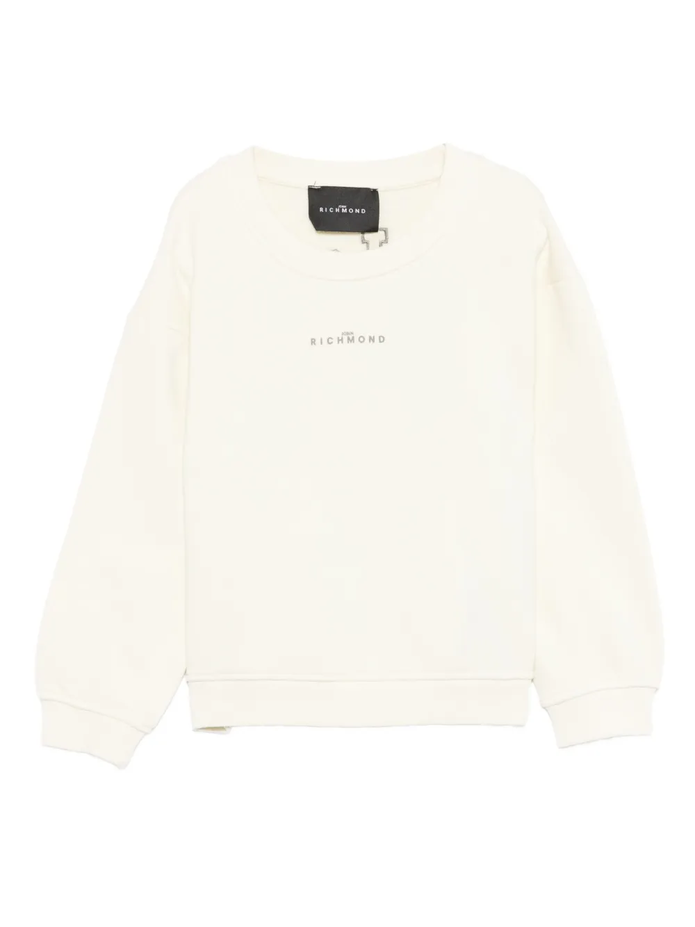 John Richmond Junior logo-appliqué sweatshirt - Bianco
