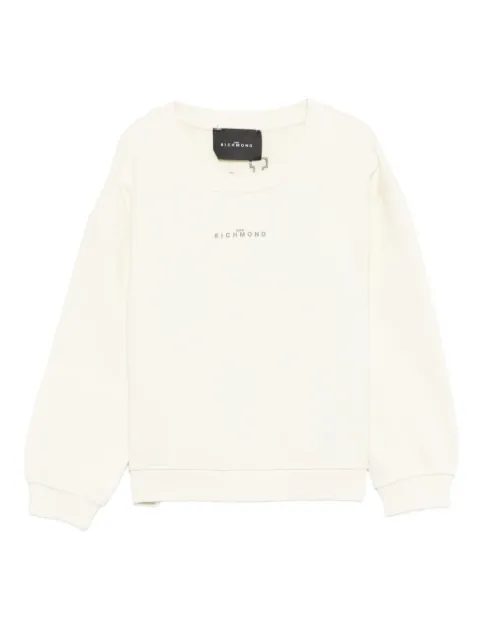 John Richmond Junior sudadera con aplique del logo