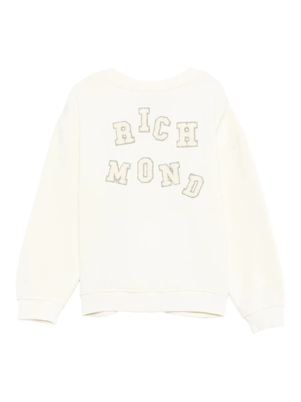 John Richmond Junior Sweater met logopatch Wit