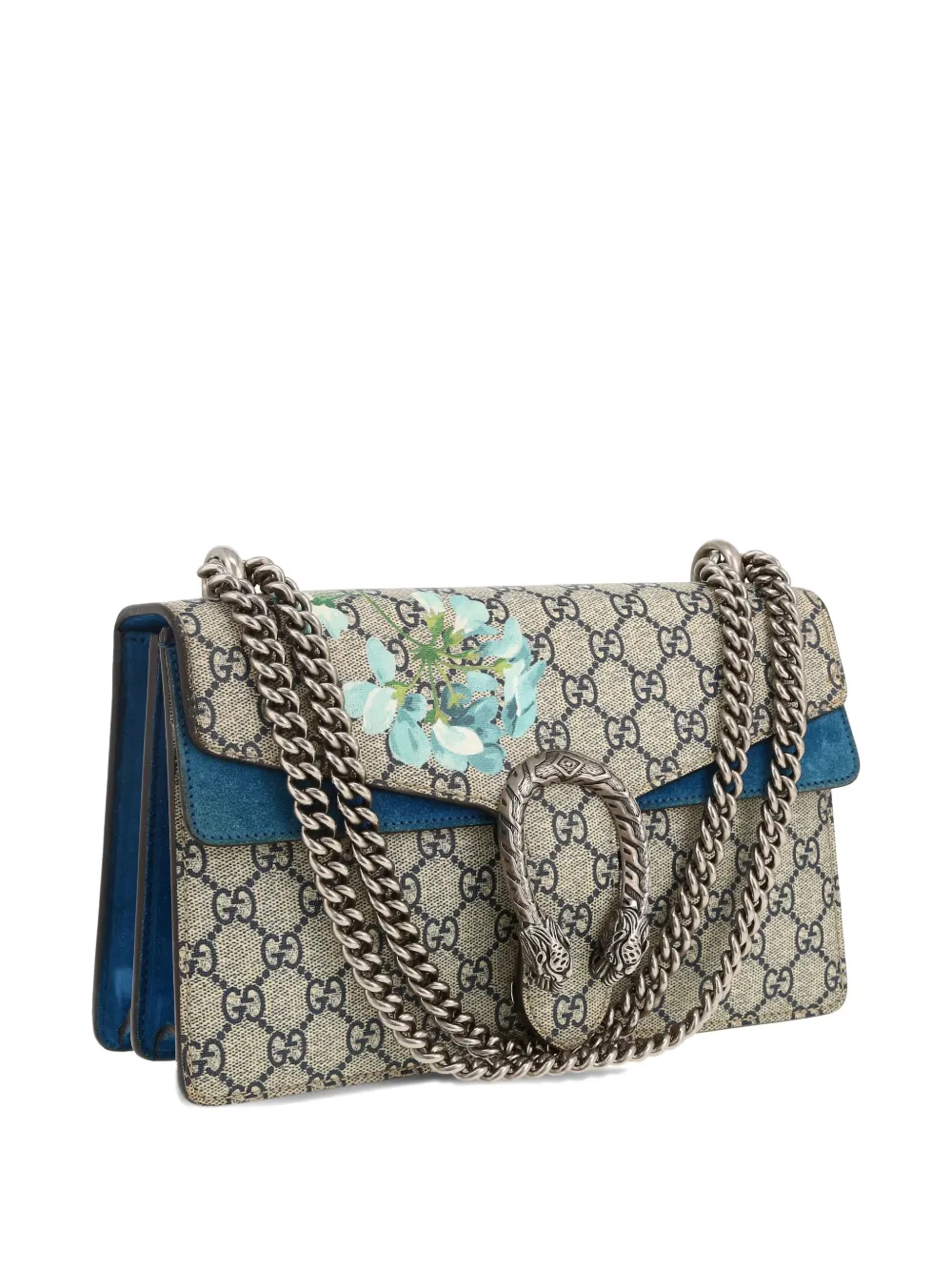 Pre-owned Gucci 2020's Dionysus Floral-print Shoulder Bag In Neutral