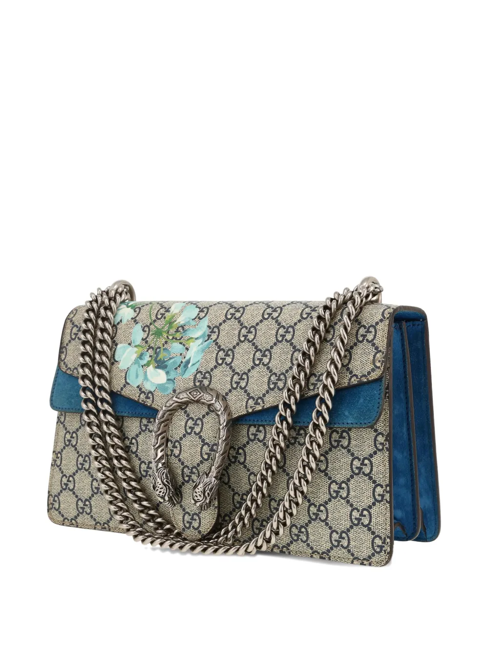 Pre-owned Gucci 2020's Dionysus Floral-print Shoulder Bag In Neutral