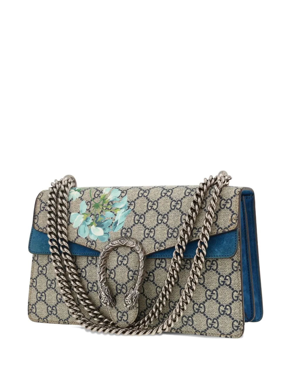 Pre-owned Gucci 2020's Dionysus Floral-print Shoulder Bag In Neutral
