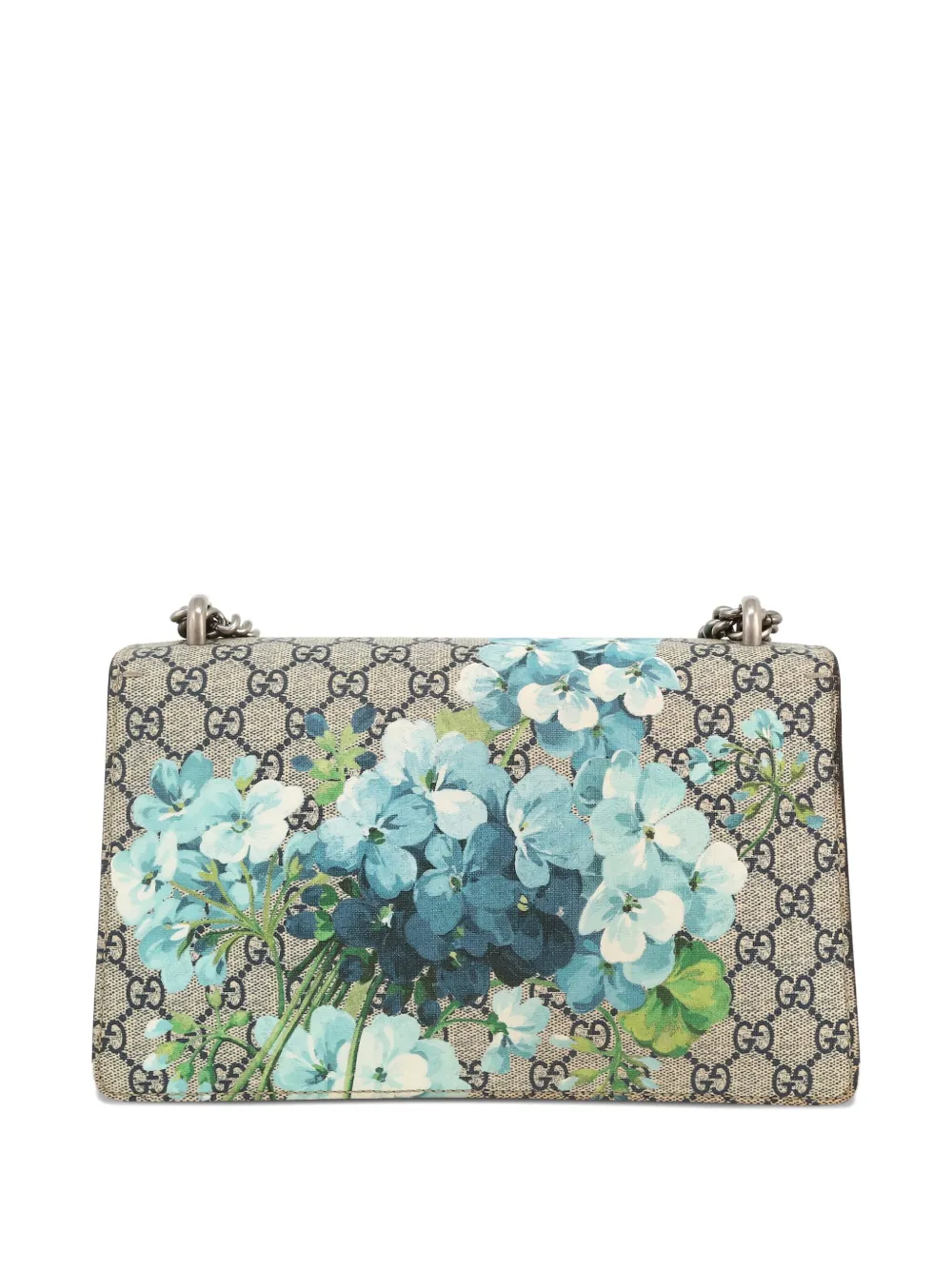 Pre-owned Gucci 2020's Dionysus Floral-print Shoulder Bag In Neutral