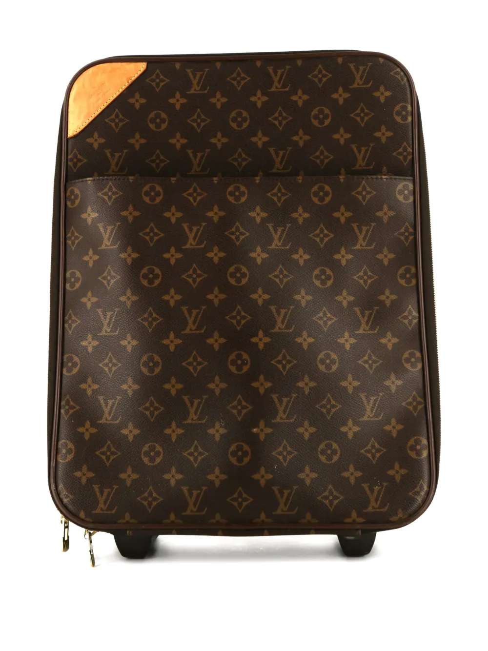 Pre-owned Louis Vuitton 2002 Pégase Monogram Suitcase In Brown