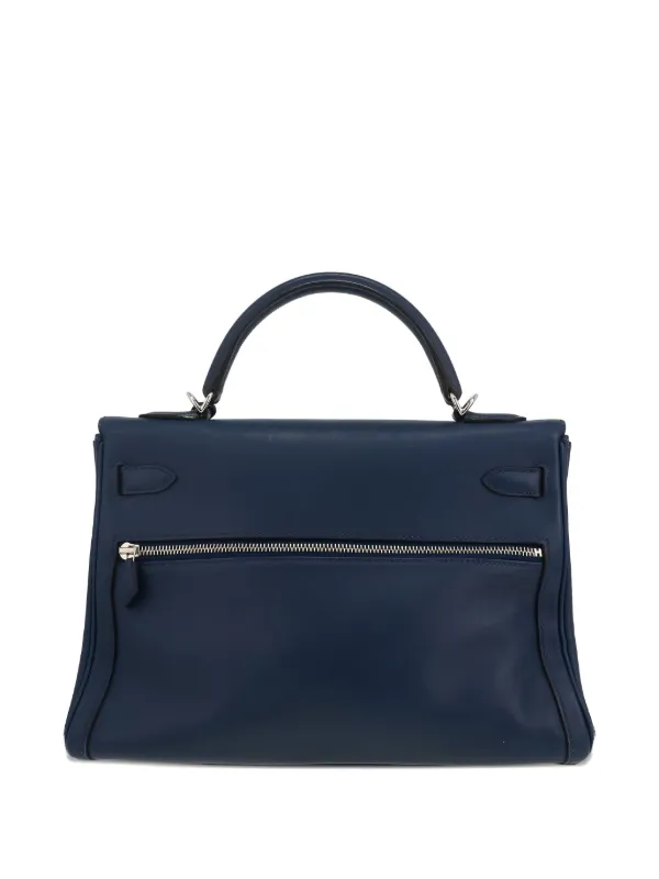 Hermès Pre-Owned 2010 Kelly Lakis Tote Bag | Blue | FARFETCH
