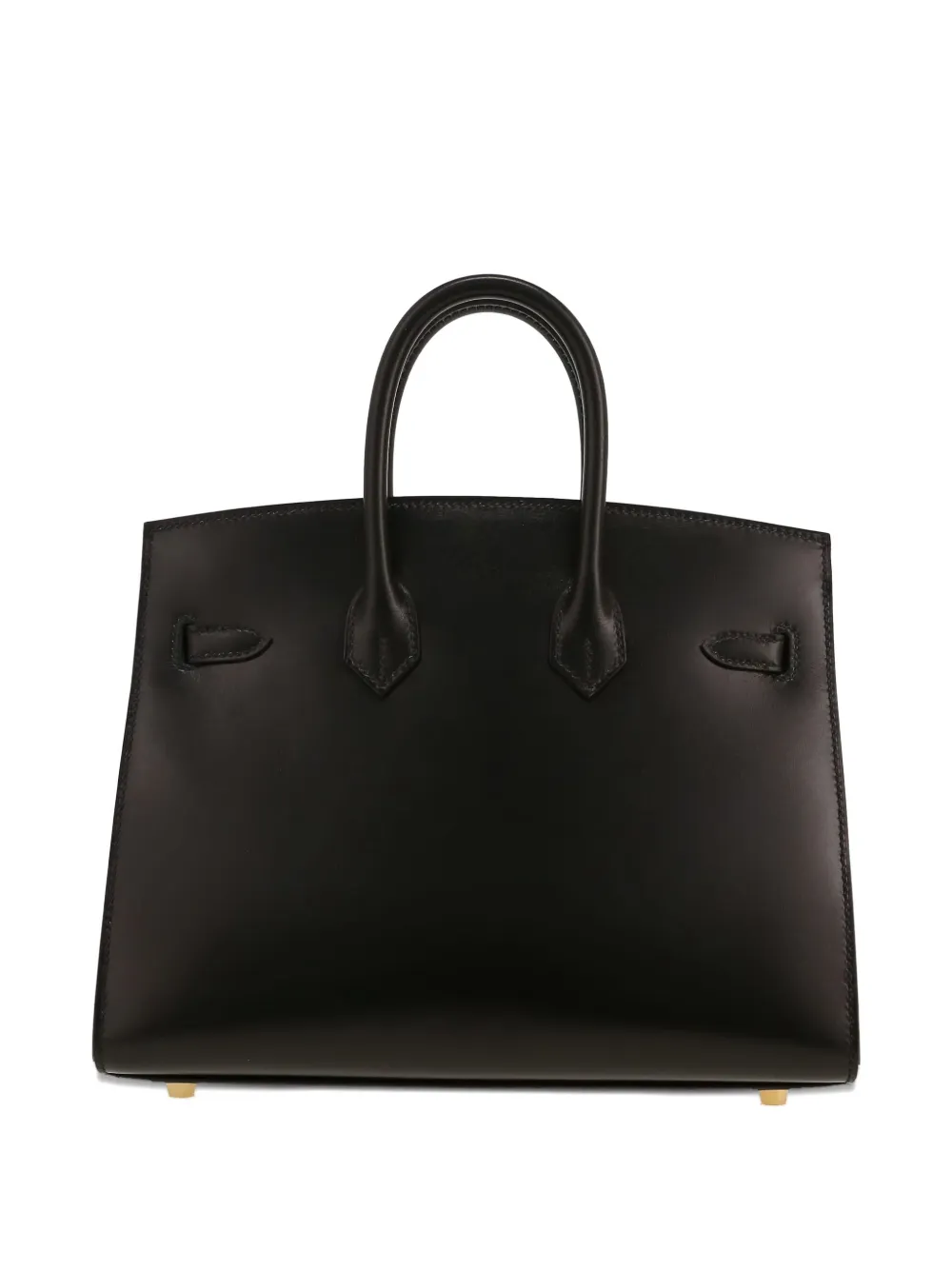Pre-owned Hermes 2025 Birkin 25 Leather Tote Bag In Black