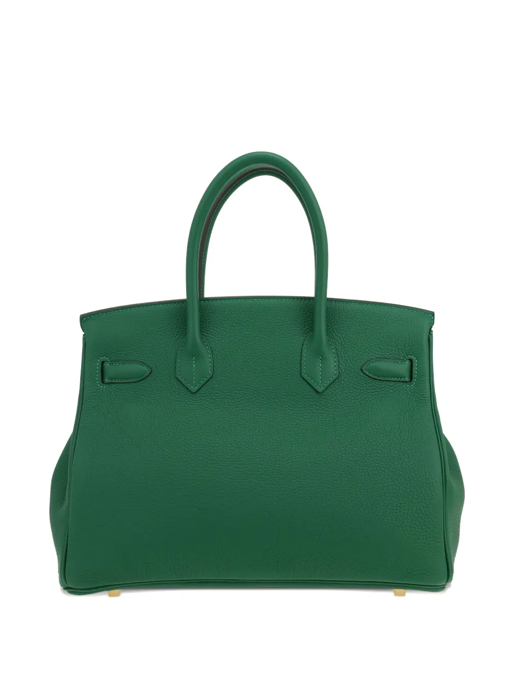 Pre-owned Hermes 2024 Birkin 30 Leather Tote Bag In Green
