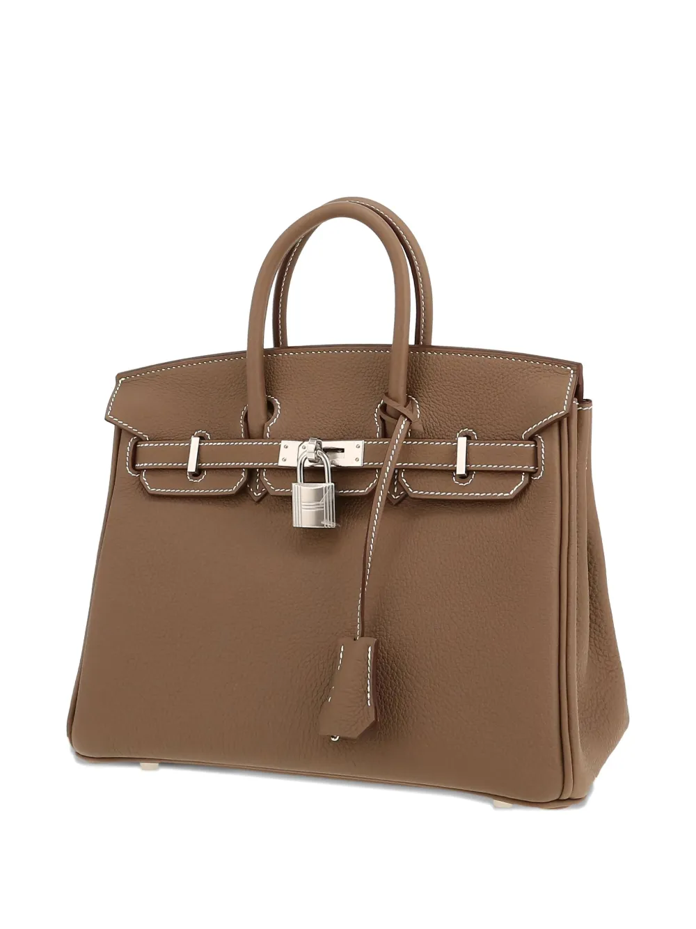 Pre-owned Hermes 2025 Birkin 25 Tote Bag In Brown
