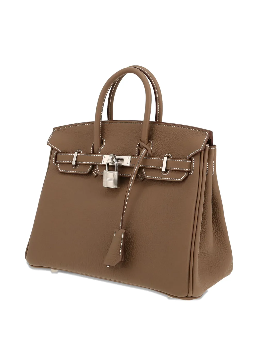 Pre-owned Hermes 2025 Birkin 25 Tote Bag In Brown
