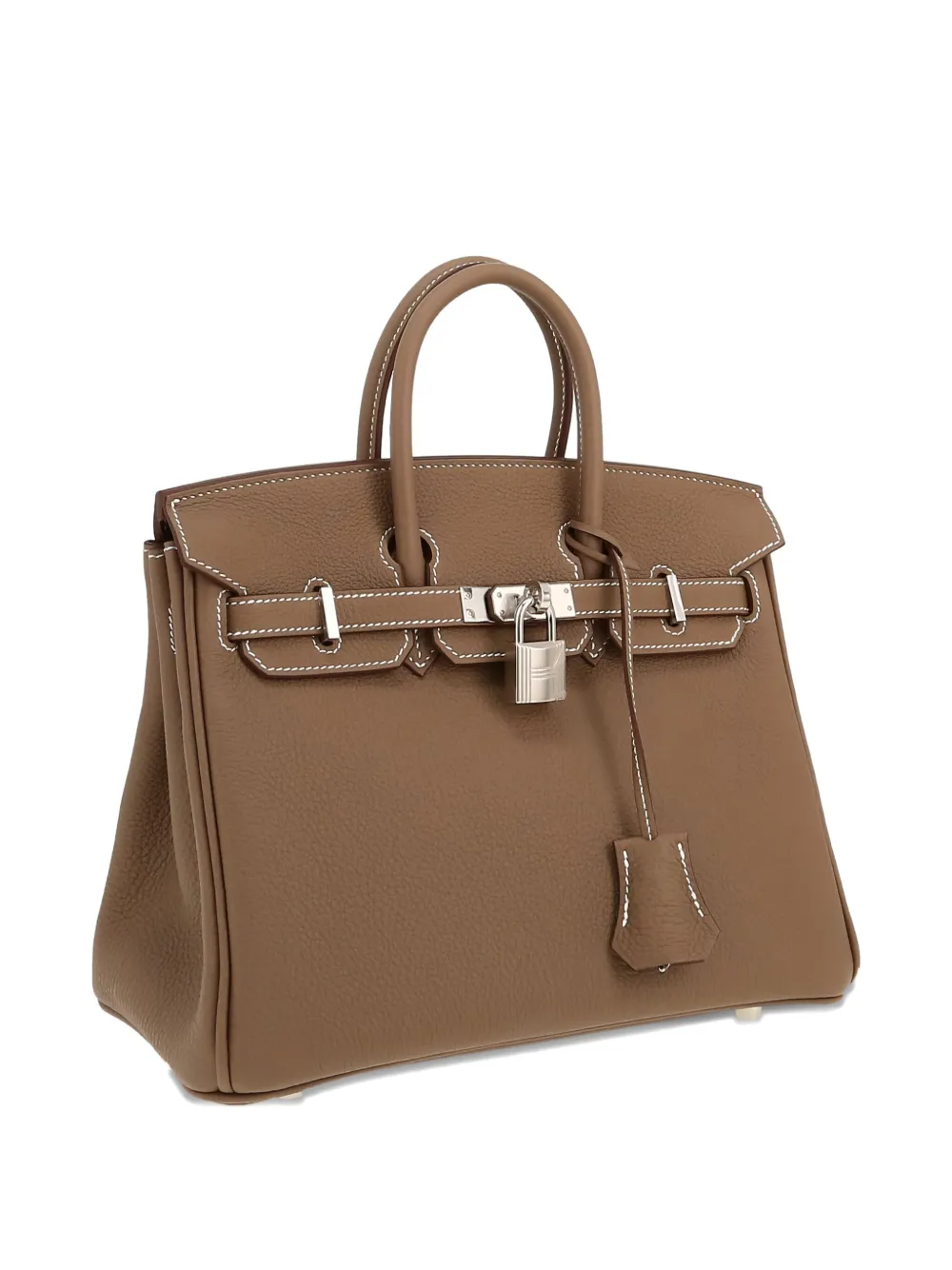 Pre-owned Hermes 2025 Birkin 25 Tote Bag In Brown
