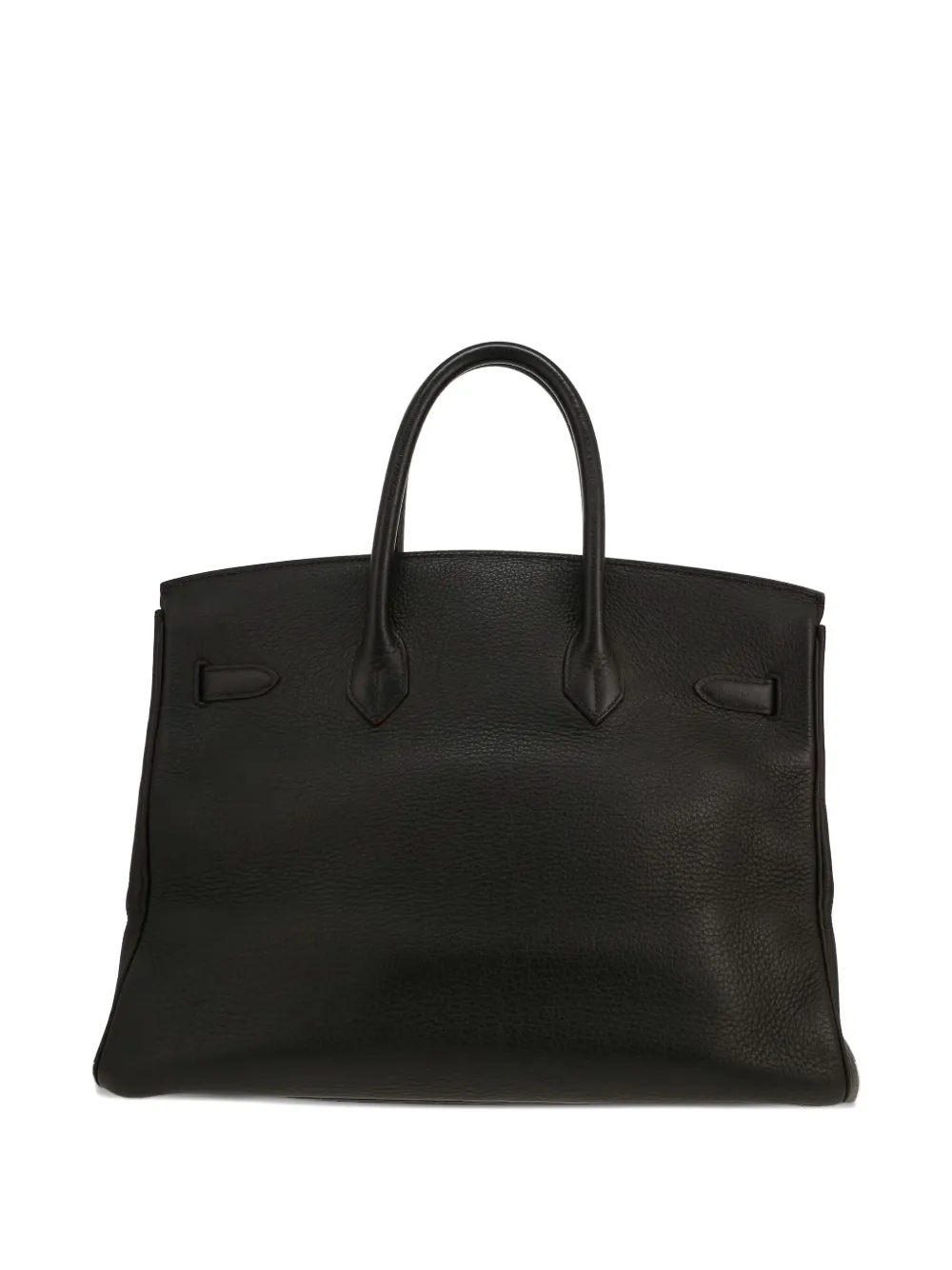 Pre-owned Hermes 2000 Birkin 35 Leather Tote Bag In Black