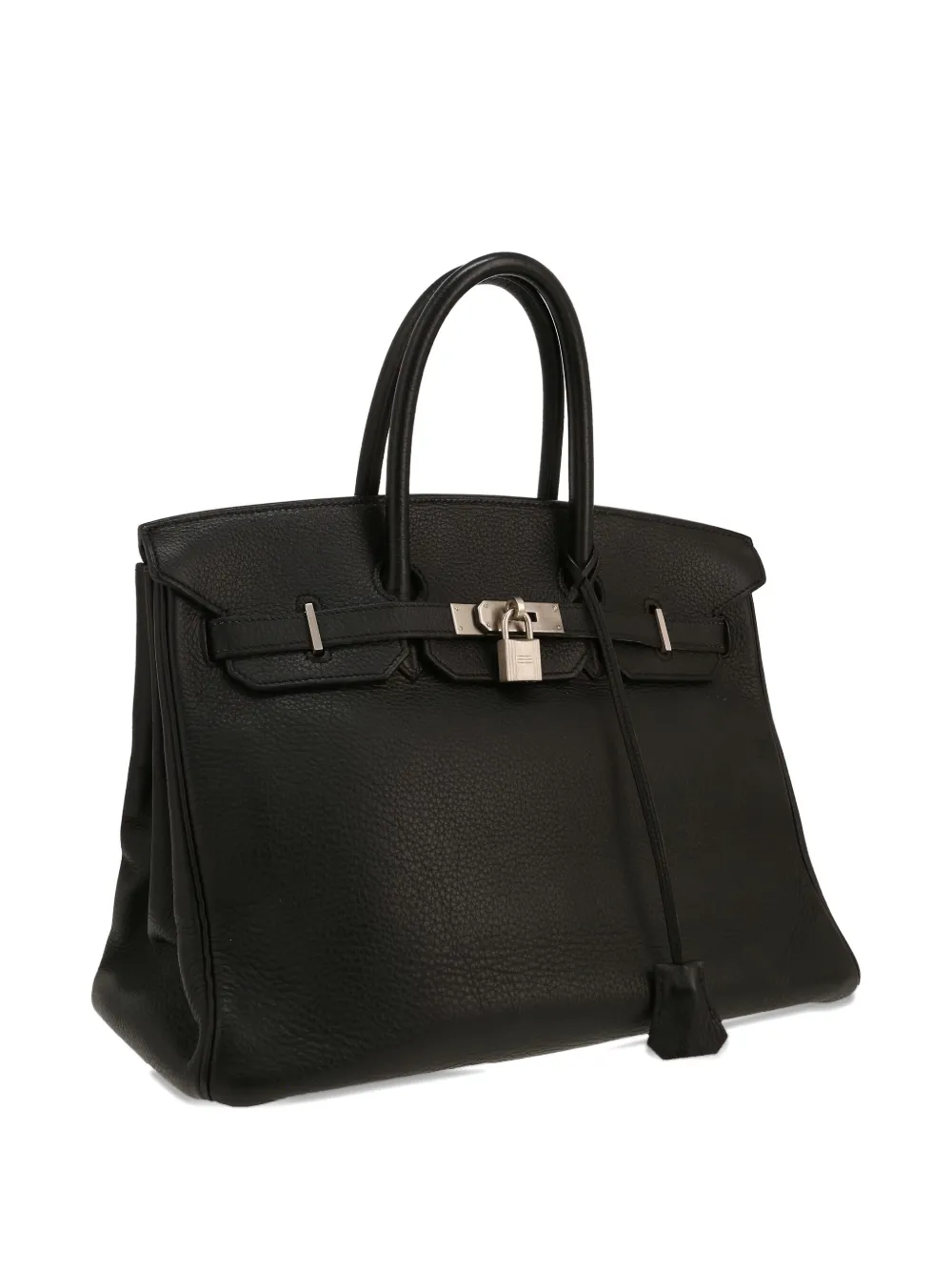Pre-owned Hermes 2000 Birkin 35 Leather Tote Bag In Black