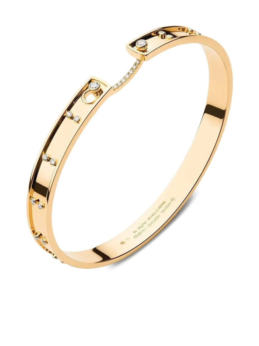 Nouvel Heritage 18k Yellow Gold Picnic In Paris Diamond Bracelet