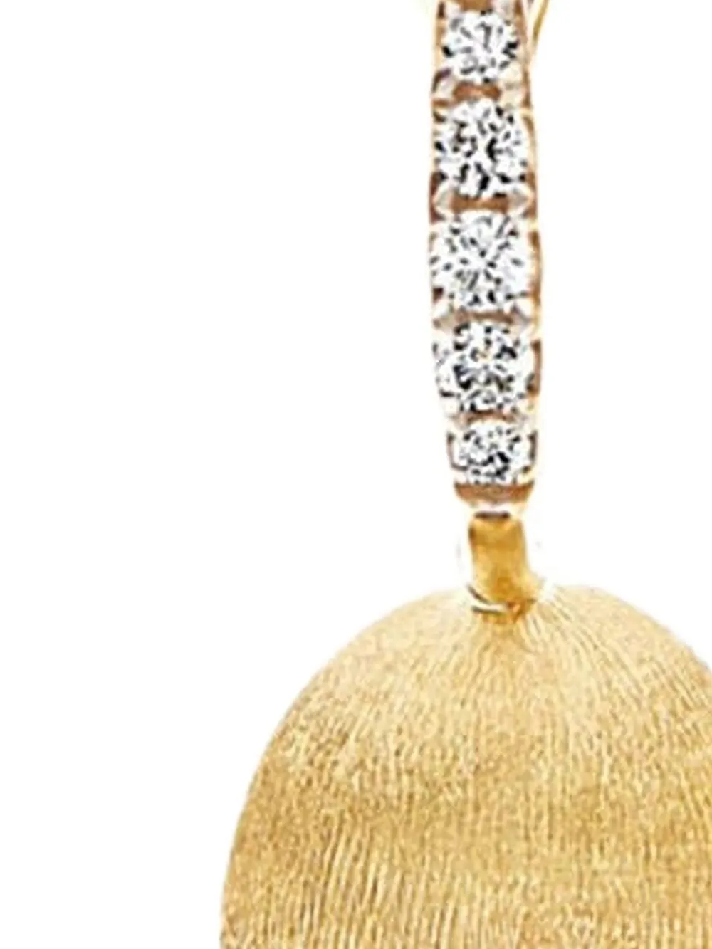 Nanis 18k Yellow Gold Ciliegine Diamond Earrings In Brown