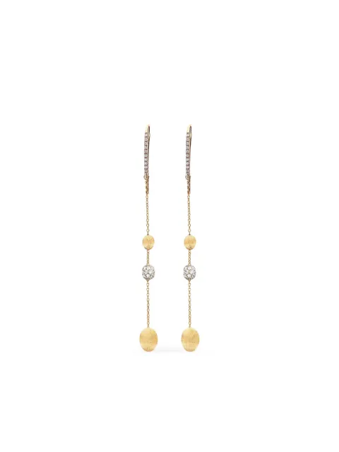NANIS 18K yellow gold diamond earrings